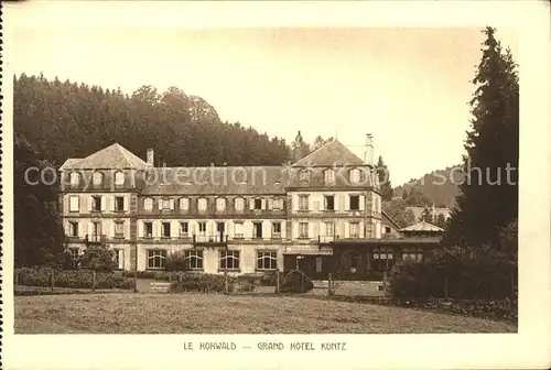 Hohwald Le Grand Hotel Kuntz Kat. Le Hohwald