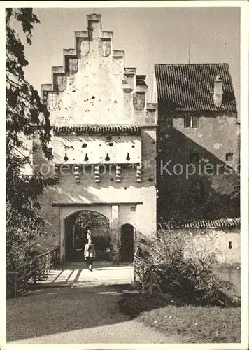 Gruenwald Muenchen Torturm des Schlosses Kat. Gruenwald