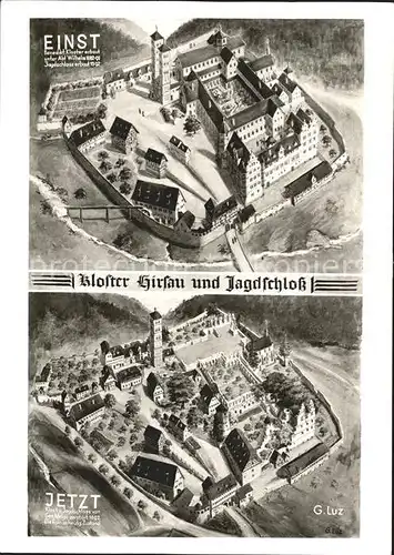 Hirsau Kloster und Jagdschloss einst und jetzt Kat. Calw