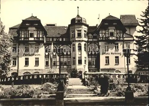 Schierke Harz FDGB Erholungsheim Franz Mehring Kat. Schierke Brocken