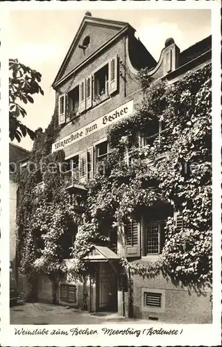 Meersburg Bodensee Weinstube zum Becher Kat. Meersburg