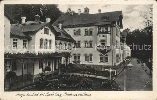 Radeberg Sachsen Augustusbad Badeverwaltung Kat. Radeberg