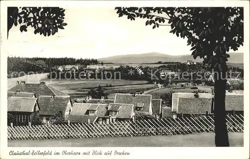 Zellerfeld mit Brocken Kat. Clausthal Zellerfeld