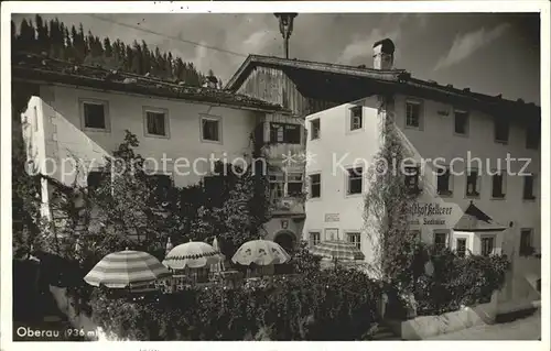 Oberau Loisach Gasthaus Pension Kellerwirt Kat. Oberau