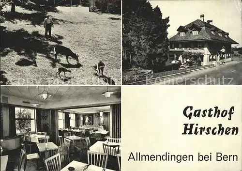 Allmendingen Bern Gasthaus Hirschen Kat. Allmendingen Bern