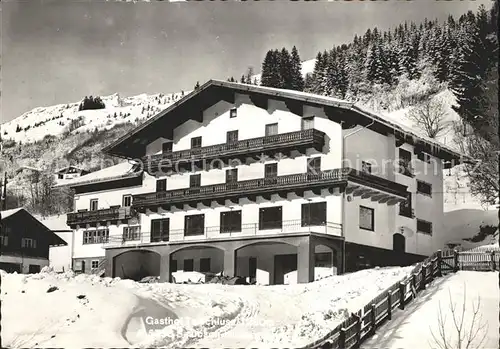 Saalbach Hinterglemm Gasthaus Kat. Saalbach Hinterglemm