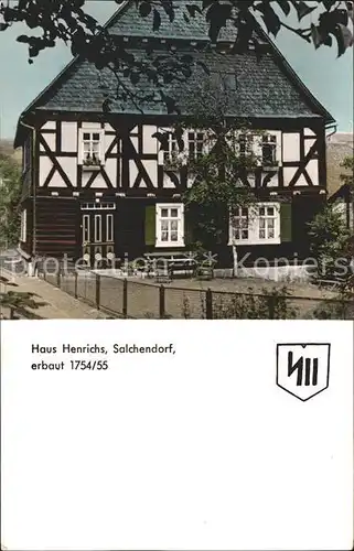 Salchendorf Neunkirchen Haus Henrichs 18. Jhdt. Kat. Neunkirchen
