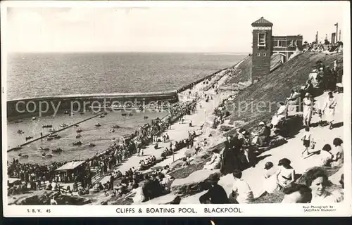 Blackpool Cliffs and Boating Pool Kat. Blackpool