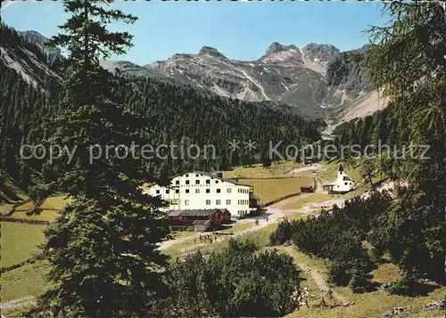 Stubaital Alpengastwirtschaft Schlicker Alm mit Hohem Burgstall Kat. Neustift im Stubaital