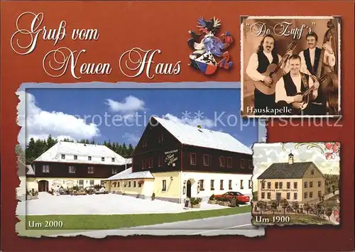 Oberwiesenthal Erzgebirge Berggasthof Neues Haus 1900 und 2000 Hauskapelle Kat. Oberwiesenthal