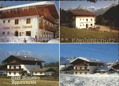 Werfenweng Gasthof Penson Schoental Haus Alexandra  Kat. Werfenweng