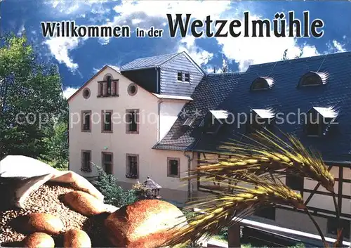 Niederfrohna Gaststaette Wetzelmuehle Kat. Niederfrohna