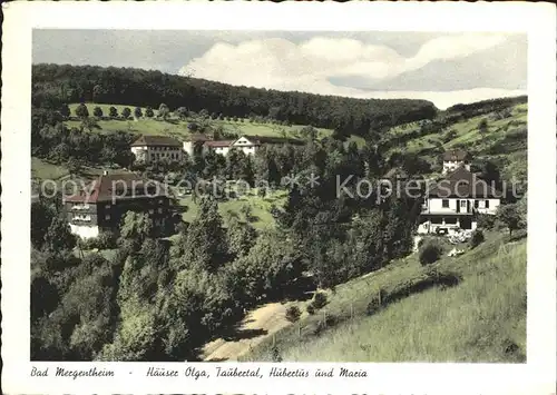 Bad Mergentheim Haeuser Olga Taubertal Hubertus und Maria Kat. Bad Mergentheim