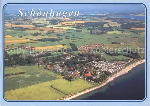 Brodersby Schleswig Schoenhagen Fliegeraufnahme Kat. Brodersby