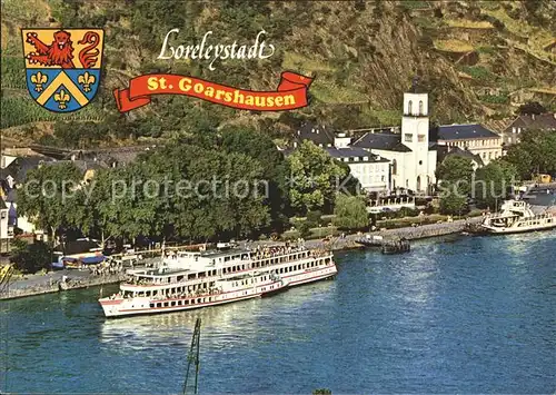 St Goarshausen am Rhein Fahrgastschiffe Kat. Sankt Goarshausen