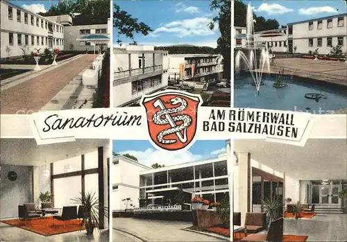 Bad Salzhausen Sanatorium am Roemerwall Teilansichten Kat. Nidda