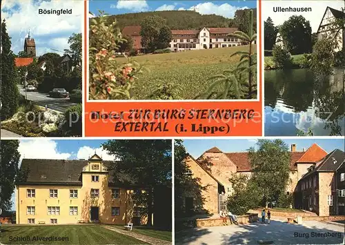 Linderhofe Hotel Pension Zur Burg Sternberg Boesingfeld Ullenhausen Schloss Alverdissen Kat. Extertal
