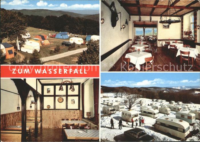 Wasserfall Bestwig Gasthof Pension Zum Wasserfall Gastraum Campingplatz