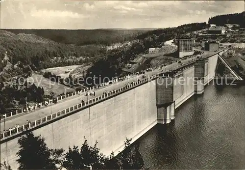 Wendefurth Rappbodetalsperre Staumauer Kat. Altenbrak