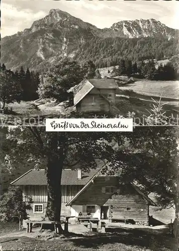 Piding Steineralm mit Hohenstaufen und Mittelstaufen Kat. Piding