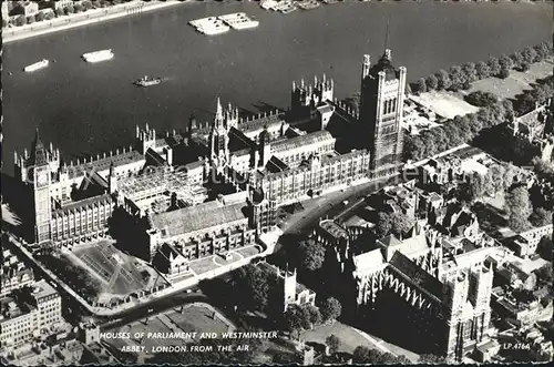 London Houses of Parliament and Westminster Abbey Air View Kat. City of London