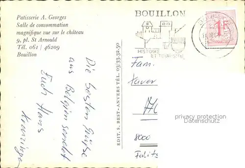 Bouillon Le Patisserie A. Georges Bouillon Kat. Le Bouillon