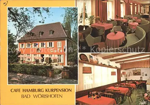 Bad Woerishofen Cafe Hamburg Kurpension Kat. Bad Woerishofen