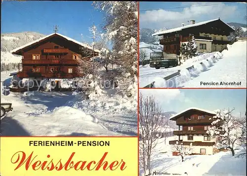 Oberau Tirol Ferienheim Pension Weissbacher Kat. Wildschoenau