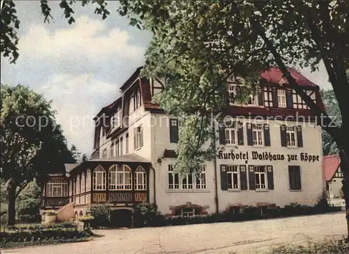 Bad Klosterlausnitz Kurhotel Waldhaus zur Koeppe Kat. Bad Klosterlausnitz