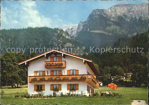 Berchtesgaden Pension Haus Bergheimat  Kat. Berchtesgaden