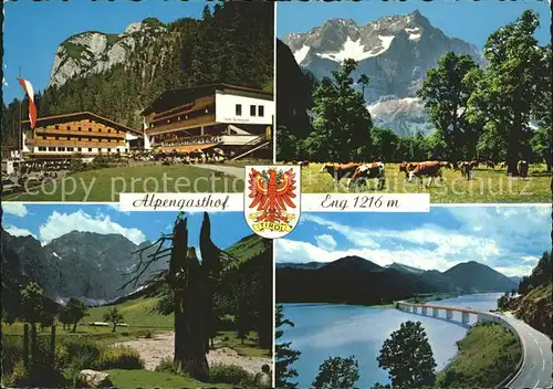 Hinterriss Tirol Alpengasthof und Alpencafe Eng Kat. Vomp