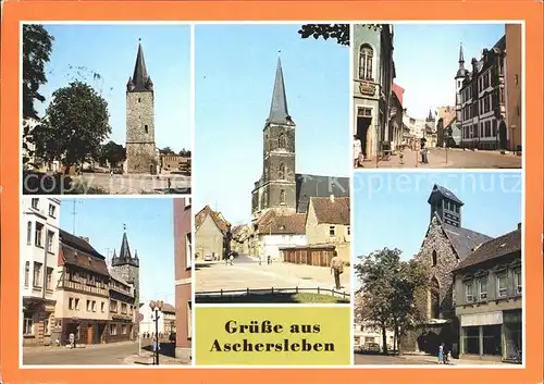Aschersleben Am Markt Johannesturm / Aschersleben /Salzlandkreis LKR