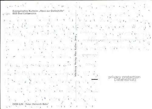 Bad Liebenstein Evangelisches Kurheim Haus zur Gotteshilfe Kat. Bad Liebenstein