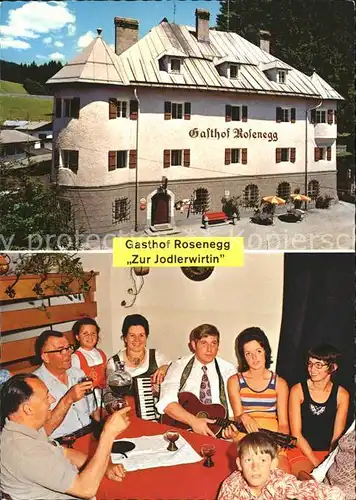 Fieberbrunn Tirol Gasthof Rosenegg Zur Jodlerwirtin Kat. Fieberbrunn