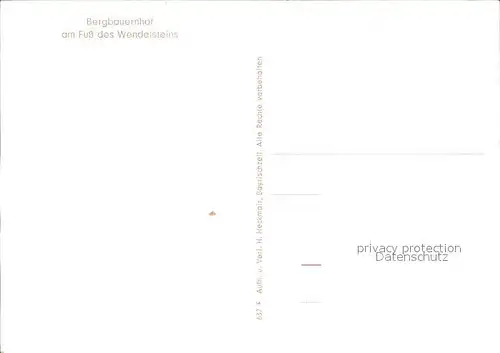Bayrischzell Bergbauernhof Wendelstein / Bayrischzell /Miesbach LKR