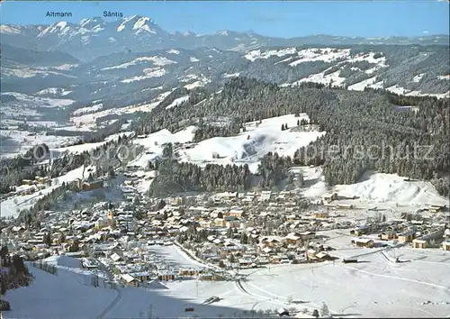 Oberstaufen Fliegeraufnahme Kat. Oberstaufen