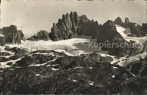 Gadmen Sustenpass Fuenffingerstoecke Gebirgspanorama Kat. Gadmen