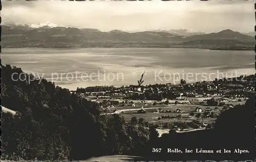 Rolle Rolle Lac Leman et les Alpes Kat. Rolle