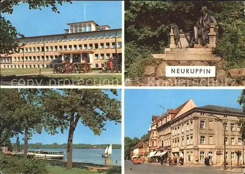 Neuruppin Schloss Park Faehre Strassenpartie Kat. Neuruppin