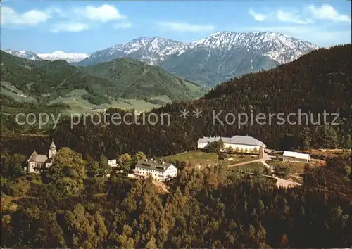 Maria Eck Fliegeraufnahme Alpenpanorama Kat. Siegsdorf