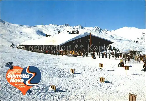 Schruns Vorarlberg Skigebiet Silvretta Nova Bergrestaurant Kat. Schruns