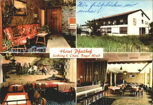 Loibling Cham Oberpfalz Hotel Pfeilhof Gastraum Bar Kat. Cham