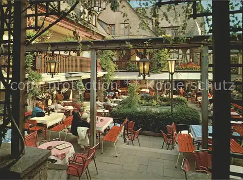 Ruedesheim Rhein Lindenwirtshaus in der Drosselgasse Kat. Ruedesheim am Rhein