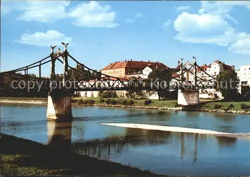 Laufen Salzach Grenzbruecke Kat. Laufen