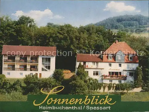 Heimbuchenthal Gasthof Pension Sonnenblick Kat. Heimbuchenthal