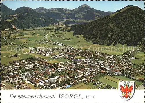 Woergl Angerberg Inntal mit Hohe Salve Fliegeraufnahme Kat. Angerberg Tirol