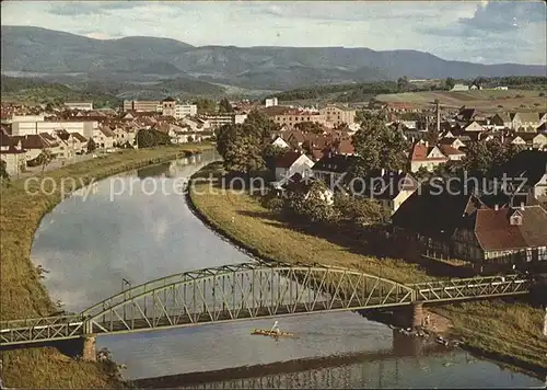 Gaggenau Panorama Murgtal Bruecke Kat. Gaggenau