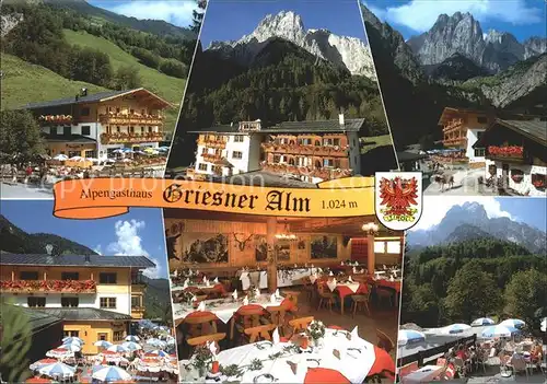 Wilder Kaiser Gasthaus Griesner Alm Kat. Wildermieming