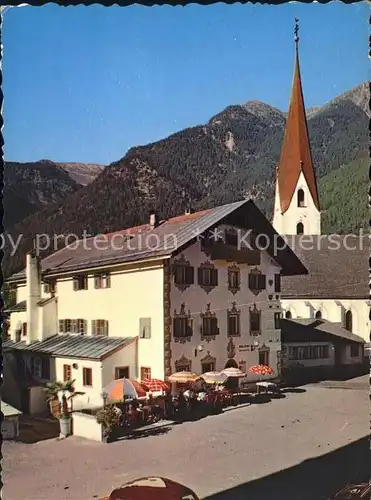 Umhausen Tirol Gasthaus Krone Kat. Umhausen oetztal