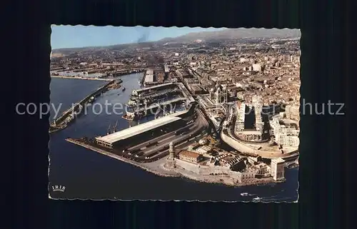 Marseille Fliegeraufnahme Port Bassin de la Joliette Kat. Marseille